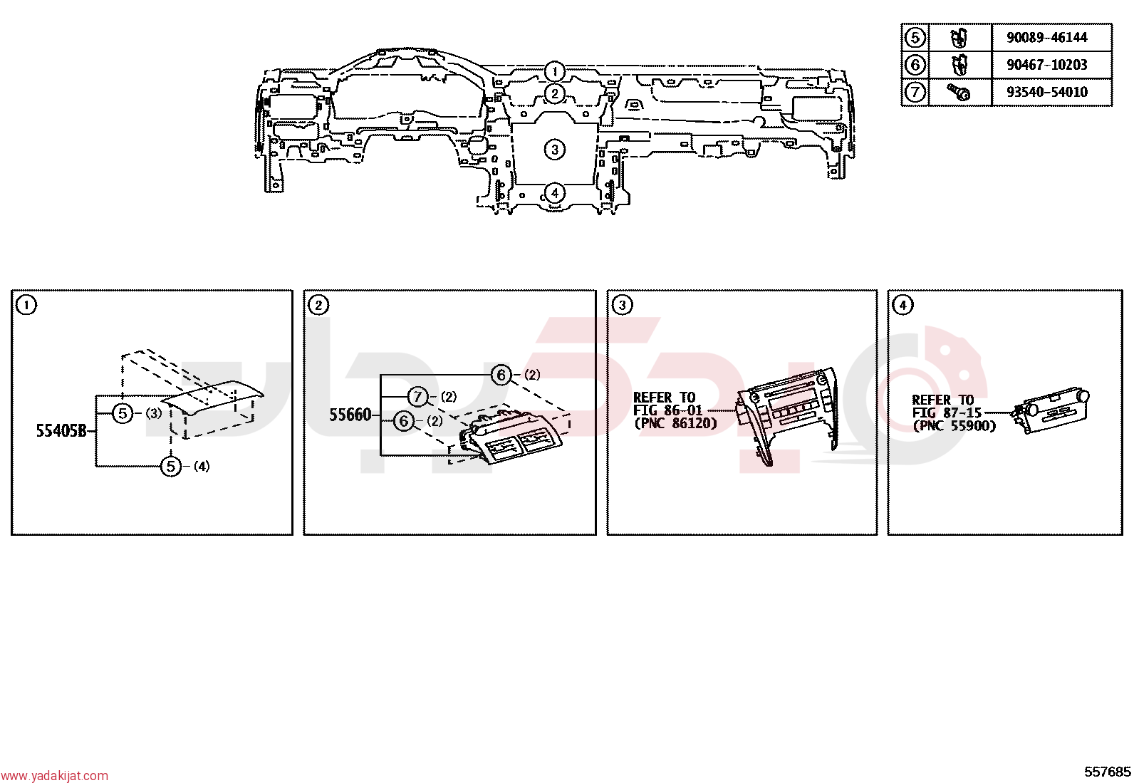 REGISTER ASSY, INSTRUMENT PANEL, NO.2 | 5566006210C0